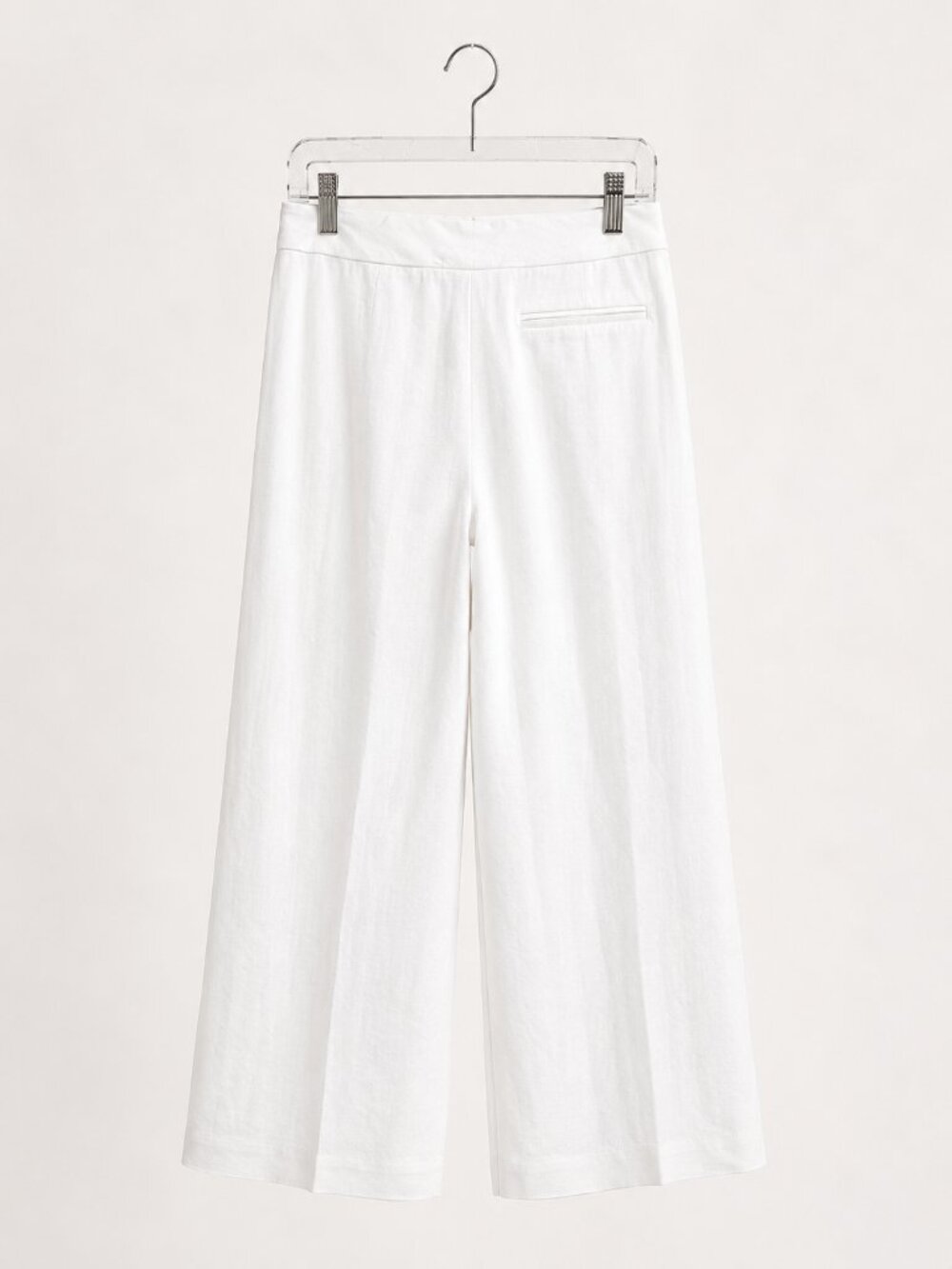 ETCETERA White 100% Linen Wide Leg Trousers Size 4 NWT Resort Wear - Picture 3 of 6